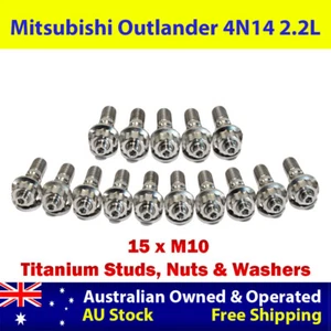 Titanium Exhaust Manifold & Turbo Stud Kit For Mitsubishi Outlander 4N14 2.2L - Bild 1 von 5