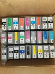 OEM + Refill Cartridges for Canon PFI-102 Ink iPF600 iPF605 (27 Cartridge Lot) - Picture 1 of 1