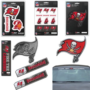 NFL Tampa Bay Buccaneers Premium Vinyl Decal / Sticker / Emblem - Pick Your Pack - Picture 1 of 11