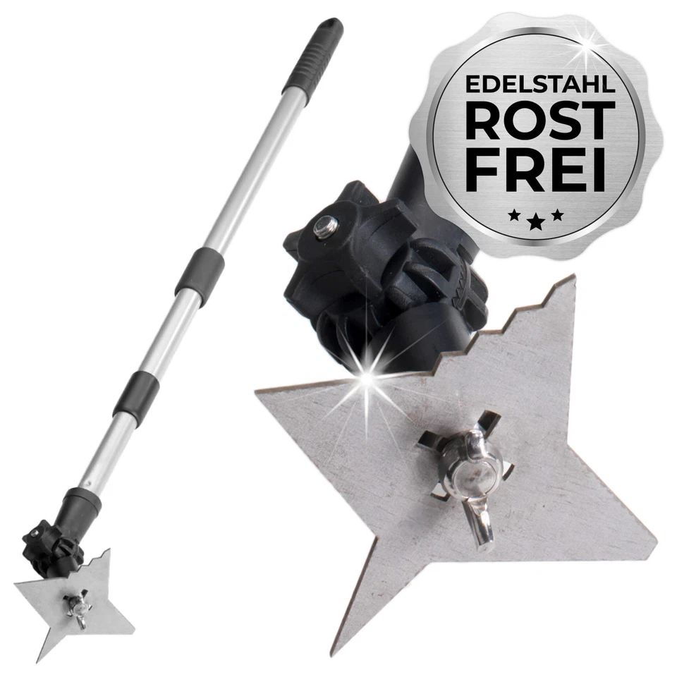 MAXIMEX 4 Zack Fugen Kratzer Unkraut Moos Entferner mit Teleskop Stiel Terrasse - Bild 1 von 4