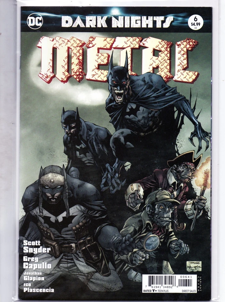 DC Batman Dark Nights Metal 6 Comic High Grade NM 9.2 2018 Jim Lee Cover Hot Fun - Image 1 of 1