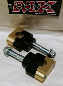 MX BONZ BAR MOUNTS KAWASAKI KX125 1993-2005 KX125 HANDLEBAR CLAMPS 22mm 7/8" BAR - Picture 1 of 1