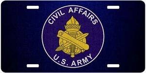 High Grade Aluminum License Plate - US Army Divisions - Many Options - Picture 1 of 8