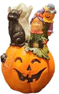 Halloween Charcuterie Spreader Set Witch Ghost BlackCat Scarecrow Jack O Lantern - Picture 1 of 9