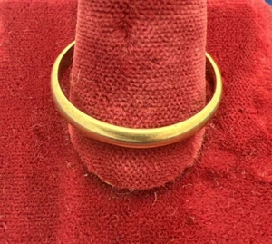 Vintage 14k Yellow Gold Band Ring. Size 10 2.97g 3mm wide stamped 14K - Picture 1 of 9