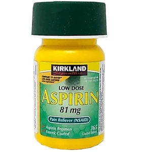 Kirkland Signature Low Dose Aspirin 81mg 1 Bottle 365 tablets Exp 05/2026 - Picture 1 of 3