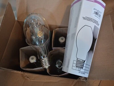 (5) Philips  400 Watt ED37 Pulse Start Metal Halide (13334) Lot - Image 1 of 4