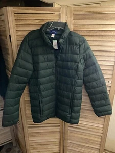 Chaqueta de Viaje Empacable Bolsillos con Cremallera Completa Estilo Simply Talla S Puffer Verde - Imagen 1 de 3