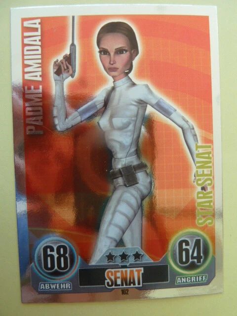 Force Attax Clone Wars 1 (2010, blau), Padmé Amidala (162) Star Senat - Bild 1 von 1