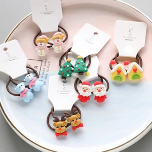 Girls Hair Scrunchie Rubber Hair Rope Hair Accessories Tie Ponytail Holder Cute - Picture 1 of 22