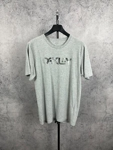 Camiseta Oakley Hombre Gris Talla Mediana Grande Estampado Gráfico Y2K Algodón Manga Corta - Imagen 1 de 17