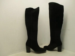 Latigo Jukebox Black Suede Leather Over the Knee Boots Womens Size 8 M - Picture 1 of 9
