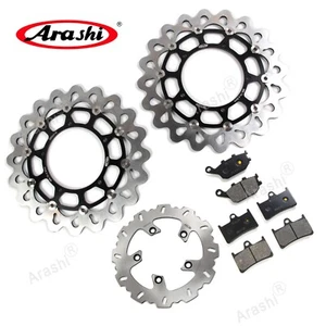 for Yamaha YZF R1 2004 2005 YZF-R1 Front Rear Brake Disc Rotor & Brake Pads - Foto 1 di 15