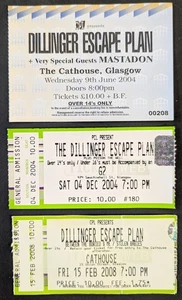 The Dillinger Escape Plan Tickets (X3) - Glasgow 2004-2008 - Mastodon - Bild 1 von 7