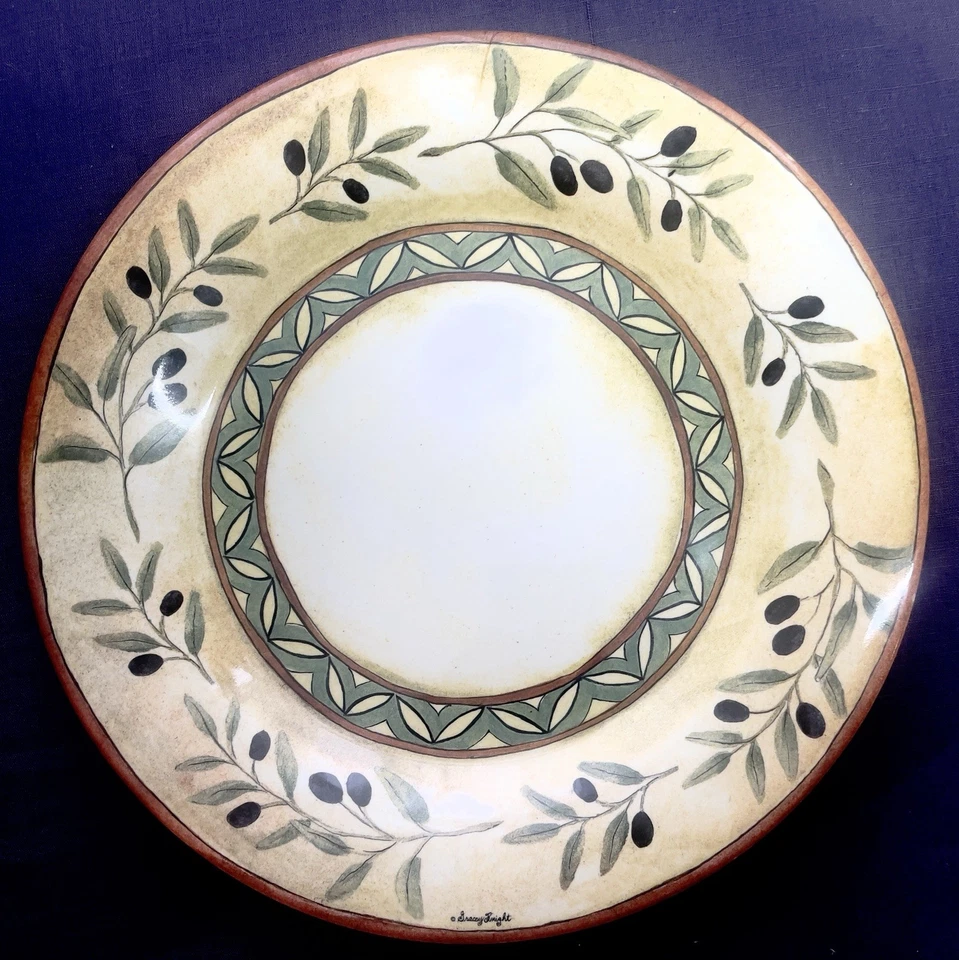 Juego de 4 platos de cena de melamina Sakura LES OLIVES  Foto 1 de 3