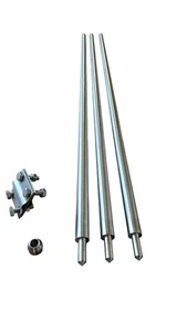 Tiefenerder SET V4A Edelstahl Ø 20mm 1m, 2m,4m,6m inkl. Klemme & Schlagspitze - Bild 1 von 17
