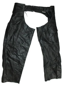 Paragon Leder Chaps Ca. 2XL Western Style Biker Vintage Leather Gear 96cm - Bild 1 von 13