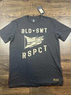 Camiseta Under Armour Project Rock Día del Veterano BSR Bandera Gris Para Hombre Mediana $40 Foto 1 de 4