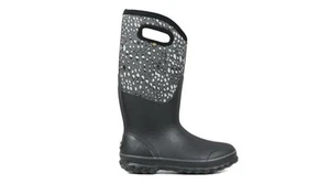 Bogs Womens Classic Tall Appaloosa Wide Calf Gumboots Black Multi - Picture 1 of 6
