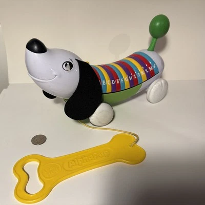LeapFrog Alphapup Dog Puppy Piano Learning ABCs Music Pull Along Tested.  Works! - Image 1 of 4