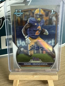 Bowman Chrome University 2022 Israel Abanikanda Base Auto Green Bay Packers - Picture 1 of 2