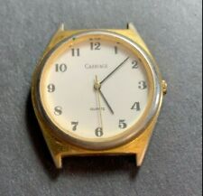 Vintage Carriage Quartz Watch Stainless Steel Back NO Band