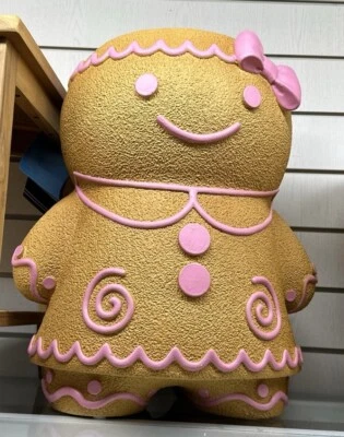 Viral Gingerbread Stool Gingerbread Girl Christmas Side Table Gingerbread Girl - Image 1 of 4