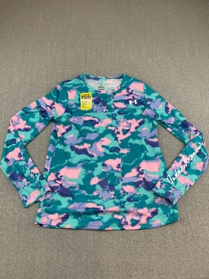 Under Armour Camisa de Natación Manga Larga Traje de Baño Top Niñas Jóvenes Grande Verde UPF 50+ Foto 1 de 4