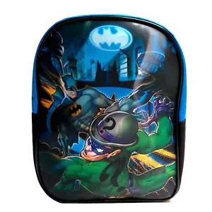 DC Comics Batman und Riddler Lenticula 10" Rucksack kleine Kinder Kleinkind Jungen Tasche - Bild 1 von 8