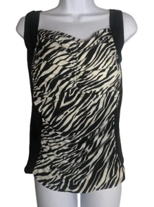 MERONA Tankini Swim Top ~ Women’s  Plus Size 24W ~ Black & White - Picture 1 of 6