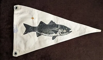 Vintage Taylor Made Striped Bass Yacht Boat Pennant HTF • 404.73$
