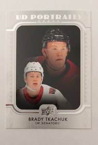 2019-20 Upper Deck Series 1 UD Portraits #4 Brady Tkachuk Ottawa Senators