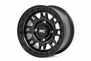 Rough Country 82 Series Wheel One-Piece Semi Gloss Black 14x7 4x156 +10mm - Picture 1 of 6