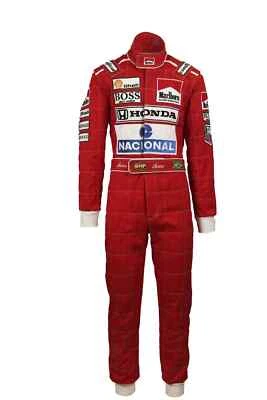 F1 Ayrton Senna 1991 Embroidered patches go kart race suit All Size (Replica) - Image 1 of 2