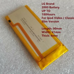 2000mAh Battery Upgrade Replacement For iPod Classic 6 6.5 7 & Video 5 5.5 Thin - Picture 1 of 5