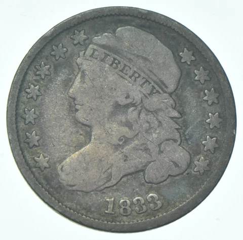 1833 Liberty Cap Dime - CUD Run E1 to A1 *0344 Cover