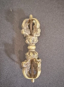 Bronze Tibetan Dorje Vajra - Picture 1 of 3