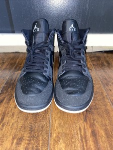 Jordan 1 Mid Black Glitter W for sale 