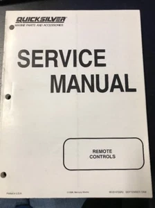 Mercury Marine Quicksilver Remote Controls Service Manual 90-814705R2 - Picture 1 of 2