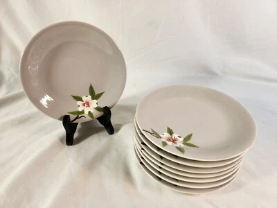 Juego de 8 platillos para aperitivos Weil Ware BIRCHWOOD cerámica decorados a mano entremeses Foto 1 de 4