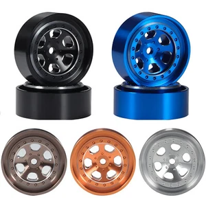 4pcs 1.3" For 1/18 TRX4M SCX24 AX24 RC Car Aluminum Alloy Beadlock Wheel Rims - Bild 1 von 29