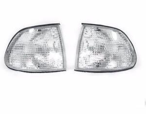 Pair Front Corner Turn Signal Clear lamp Light for BMW 7 95-98 E38 