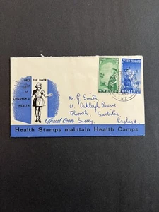 1958 New Zealand First Day Cover With Girl And Boy Scout Stamps - Addressed - Picture 1 of 2