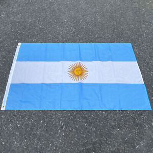 ARGENTYNA Flaga narodowa Republika Argentyńska Baner Słońce maja Symbol 90 * 150cm