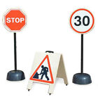 road signs toys, 30mph, stop, roadworks sign for school or road safety