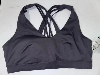 MSRP $25 Ideology Strappy Back Light-Impact Sports Bra Gray Size 2X - Image 1 of 2