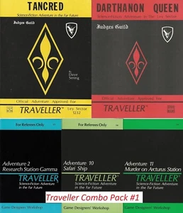 TRAVELLER Combo Pack #1: Adventure 2, 10 & 11, Darthanon Queen, Tancred - Picture 1 of 20