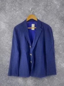ISSEY MIYAKE Men Tailored Jacket Size1/Linen/Blu/Me51Fd159/ #D1012B - Picture 1 of 3