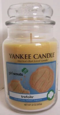 Yankee Candle Tarro Grande Vela 110-150 horas 22 OZ Girl Scouts TREFOLIS  Foto 1 de 4