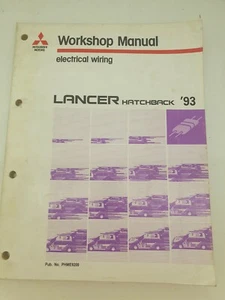 Mitsubishi Workshop Manual Electrical Wiring LANCER HATCHBACK '93 PHME9209 - Picture 1 of 5